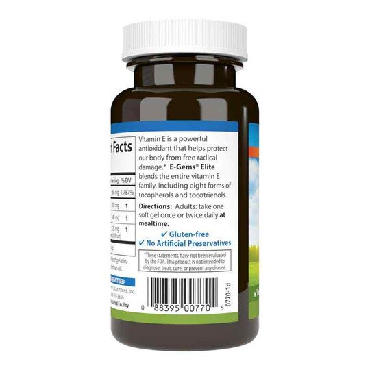 E-Gems Elite 400 IU (268 Mg) Vitamin E, CL